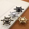 thumbnail image 2 of 2 Pcs Self-Stick Zinc Alloy Cabinet Knobs Pull Handle Anchor Shape Drawer Auxiliary Pulls Handle Helper Kitchen Sliding Door Window Wardrobe Handle Sticker Cupboard Knobs (Silver), 2 of 7