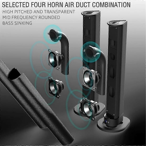 TV Sound Bar Bluetooth Speaker AUX/BT/OPT Connection Sound Box 2 in 1 Separable Home Theater Sound
