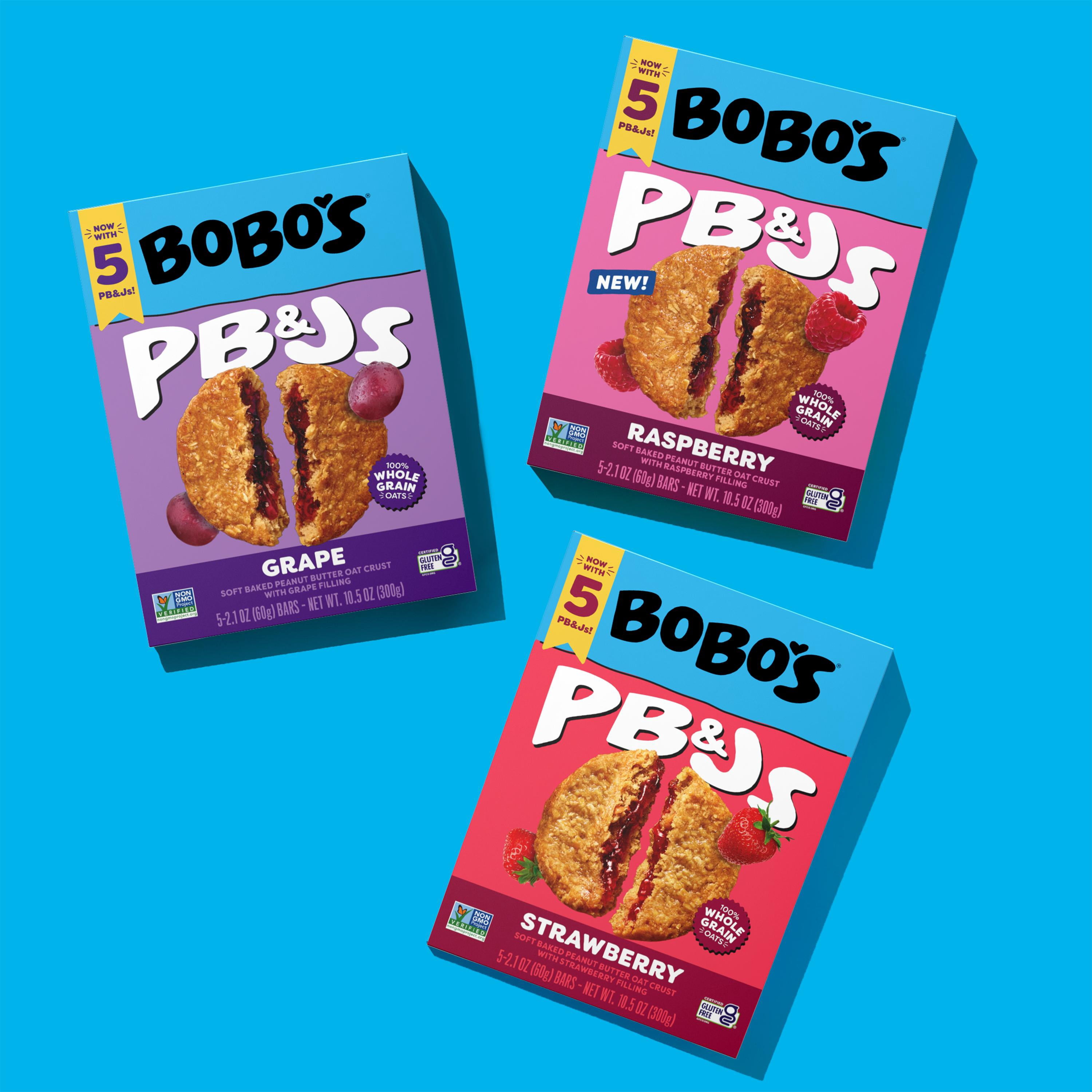 Bobo's PB&Js 3-Flavor 30ct Variety Pack - Strawberry (10), Grape (10), Raspberry (10)