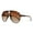 Tortoise1 Frame - Gradient Brown Lens, variant on Retro Aviator Sunglasses for Women Men Oversized Classic 70s Vintage Trendy Tangle Free Square Aviators Sun Glasses