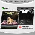 thumbnail image 4 of Bulopur Pink Halloween Cat Car Trunk Mat 29" x 39", Witch Black Cat Pumpkin Bow Print Cargo Liner, Waterproof Non-Slip Rear Cargo Mat for Women Drivers, 4 of 7