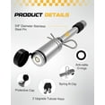 RETRUE Heavy-Duty Trailer Hitch Lock with Safety Clip for Extra ...