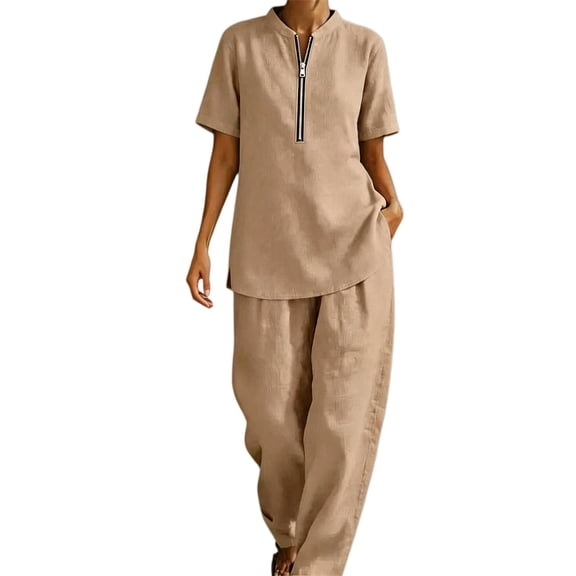 Two Piece Sets for Women Summer Sets Sets for Women Dressy Two Piece Sets for Women Dressy Classy Outfits for Women Wide Leg Pants V Neck Tank Tops Sets Matching Lounge Sets