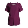 thumbnail image 7 of ClimateRight by Cuddl Duds Short Sleeve V-Neck Scrub Top (Women's ), 7 of 7