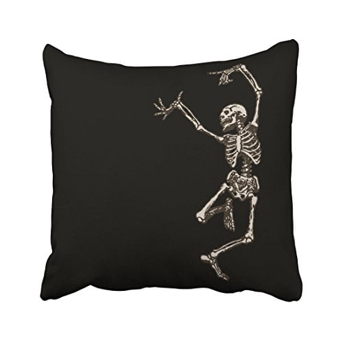 Halloween Duvet Cover Set with Pillow Shams Dancing Skeletons Print 