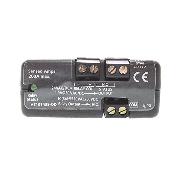 Veris,Current Sw & SPST Relay,Split,Fxd,N.O, H930