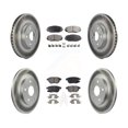 thumbnail image 1 of Transit Auto Front Rear Coated Disc Brake Rotors and Semi-Metallic Pads Kit for Car 2014 Toyota Matrix with 279mm Diameter Rotor KGF-101016, 1 of 11