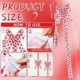 thumbnail image 4 of WUJDF 1Pc Valentine's Day Cabinet Ribbons Bows for Kitchen 78.8"X7.87" Large Red And White Heart Door Ribbon Cabinet Bows for Home Gifts Holiday Wall Furniture Party Decorations, 4 of 5
