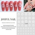 thumbnail image 4 of 10 hojas de pegatinas para uñas, pegatinas autoadhesivas blancas para uñas, mariposas con luz de estrellas, decoraciones de manicura DIY para mujeres y niñas, 4 of 5