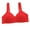 Red Everyday bra for WOMEN, variant on ATOYSOY Cotton Plus Size Everyday Bra Lace Splicing Breathable Push Up Underwear Wireless Workout Support Full Coverage Bra Girls Teens Smoothing Comfy Bra Red