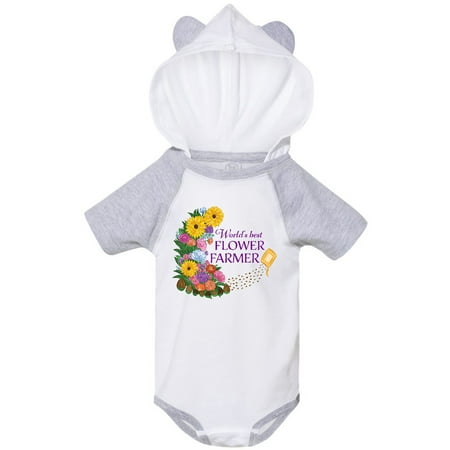 

Inktastic World s Best Flower Farmer with Wildflowers Gift Baby Boy or Baby Girl Bodysuit