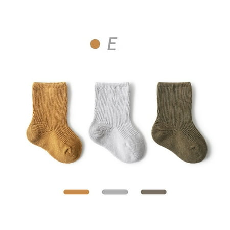 

IMMEKEY Baby and toddler ankle and crew socks a set of 3 pairs size 0M-5T