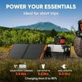 thumbnail image 2 of Jackery SolarSaga 100W Portable Solar Panel for Explorer 160/240/500/1000 Power Station, Foldable US Solar Cell Solar Charger with USB Outputs for Phones, 2 of 5