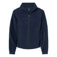 thumbnail image 4 of Burnside Womens Polar Fleece Full-Zip Jacket, 2XL, Navy, 4 of 5