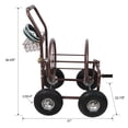 thumbnail image 6 of Metal Hose Reel Cart with Wheels, Heavy Duty Steel Reel, Outdoor Water Hose Caddy for Backyard, Garden, or Lawn, 250 Ft Hose Capacity, 6 of 6