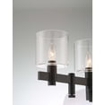 thumbnail image 3 of Eurofase 46812-018 Decato 3-Light 21 in. Matte Black Clear Glass Vanity Wall Light, 3 of 10