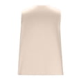 thumbnail image 3 of ctdiral Womens Satin V Neck Tank Tops Summer Sleeeveless Tanks Solid Color Loose Fit Tunic Tops Elegant Office Work Blouse Khaki XXL, 3 of 8
