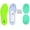 Lime Green, variant on Softior Memory Foam Shoe Insoles, Inserts for Back Pain, Women's Size 5-11, (Lime Green)