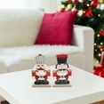 thumbnail image 2 of Felt Nutcracker On Wooden Base (Asstd) - Set of 2, 2 of 3