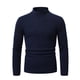 thumbnail image 2 of pstuiky Camisas de manga larga abrigadas para hombre, Camiseta de cuello alto simulado con listones intensificados de color liso para hombre salir tops xl, 2 of 6