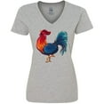 thumbnail image 3 of Inktastic Year of the Rooster Women's V-Neck T-Shirt, 3 of 5