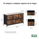 thumbnail image 5 of Cómoda Cajonera con 5 Cajones de Tela Estructura de Acero y Tablero de Madera 100x30x54 cm cafe, 5 of 8