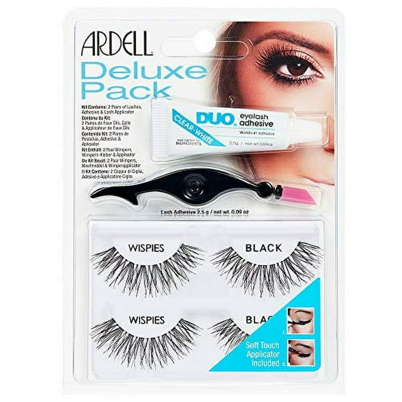 Ardell Deluxe Pack Wispies with Applicator, #68947, 0.07 Pound