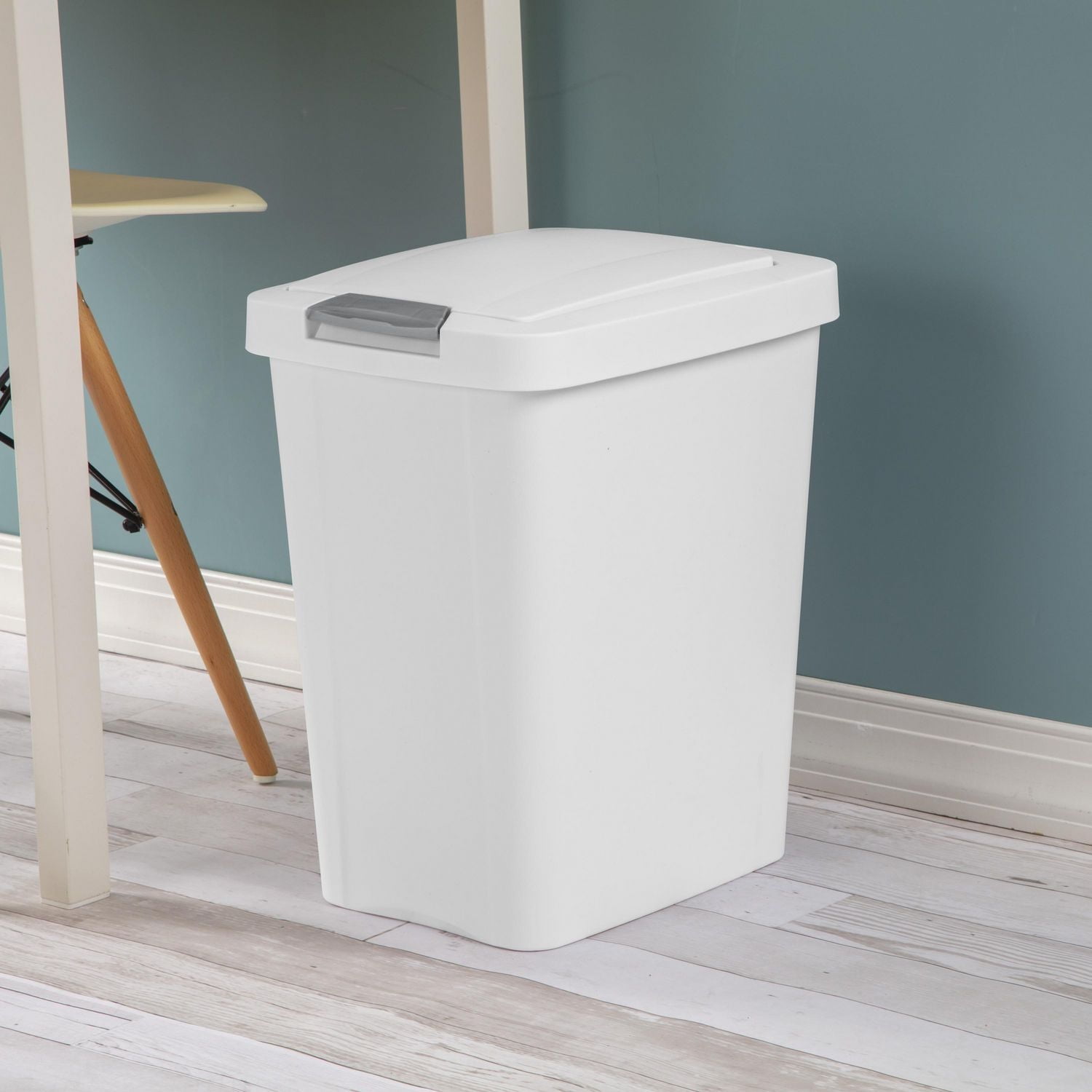 Sterilite 28L Touch Top Wastebasket - White, 28L