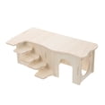 thumbnail image 2 of ColoMX Nido de chinchilla de madera casa de madera para pequeño nido escondite de hámster mascota con escalera, 2 of 7