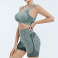 thumbnail image 5 of iHPH7 High Impact Sports Bras for Women High Support Padded Sports Bra Workout Bras for Women Racerback Bra for Yoga Green M, 5 of 6