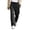 Black, variant on Mens Casual Pants Elastic Waist Soft Baggy Sweatpants Drawstring Lounge Workout Running Pants