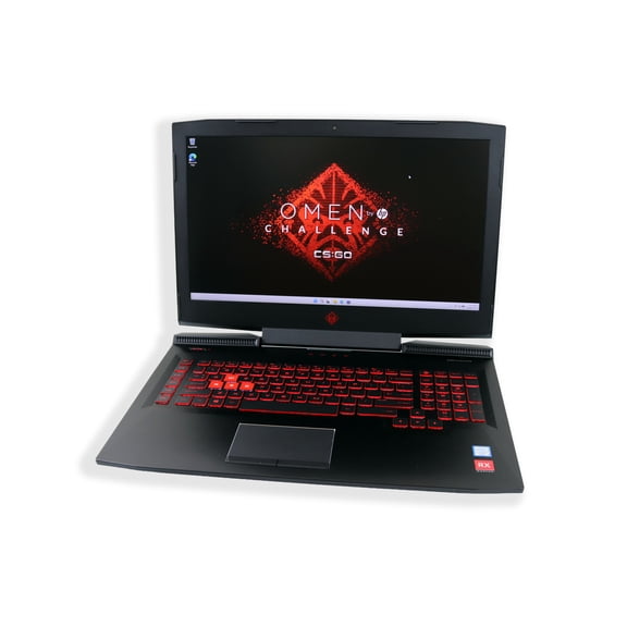 Pre-Owned HP Omen 17-an012dx 17.3" FHD Gaming Laptop, Intel i7-7700HQ, 16GB DDR4, 512GB SSD, AMD Radeon RX 580