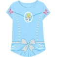 thumbnail image 4 of Disney Princess T-Shirts, Girls Short Sleeve Shirts Kids Clothes, Pink/White/Gray, 3 Pack, 4 of 4