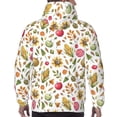 thumbnail image 7 of Kdxio Fall Fruits And Vegetables Print Mens Casual Hooded Collar Drawstring Hoodies Pullover Sweatshirts Casual Long Sleeve Shirts-Large, 7 of 7