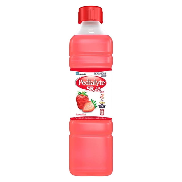 Electrolitos orales Pedialyte SR 45 45 mEq fresa 500 ml