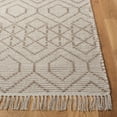 thumbnail image 3 of SAFAVIEH Montauk Lars Geometric Cotton Area Rug, Brown/Beige, 6' x 9', 3 of 8