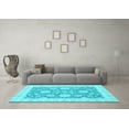 thumbnail image 3 of Ahgly Company Indoor Rectangle Oriental Light Blue Traditional Area Rugs, 6' x 9', 3 of 4