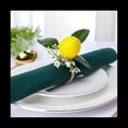 thumbnail image 5 of Juego de Servilleteros de LimóN de 6 Servilleteros de Hoja de Vid de LimóN para DecoracióN de Mesa de Comedor, Banquete, Boda, CumpleañOs, Navidad A, 5 of 5