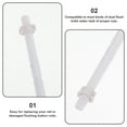 thumbnail image 2 of 10 Pcs Toilet Button Screw Tank Flushing Rod Water Accessory Dual Valve Replacement Kit, 2 of 6