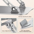 thumbnail image 4 of Laptop Stand for Desk, KEXIN Aluminum Adjustable Stand of Laptop for Mac / HP / Dell / Samsung, 10-16 inches Foldable Computer Holder,Silver, 4 of 9