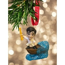 Ornament Disney BABY Prince Eric & Row Boat The Little Mermaid pvc Figure 4” NEW