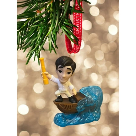 Ornament Disney BABY Prince Eric & Row Boat The Little Mermaid pvc Figure 4” NEW