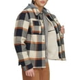 thumbnail image 4 of Men's Levi's® Plaid Fleece Hooded Shirt Jacket Color: Skater Plaid Size: S, 4 of 4