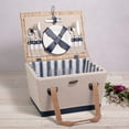 thumbnail image 3 of Picnic Time Boardwalk Picnic Basket, 3 of 12