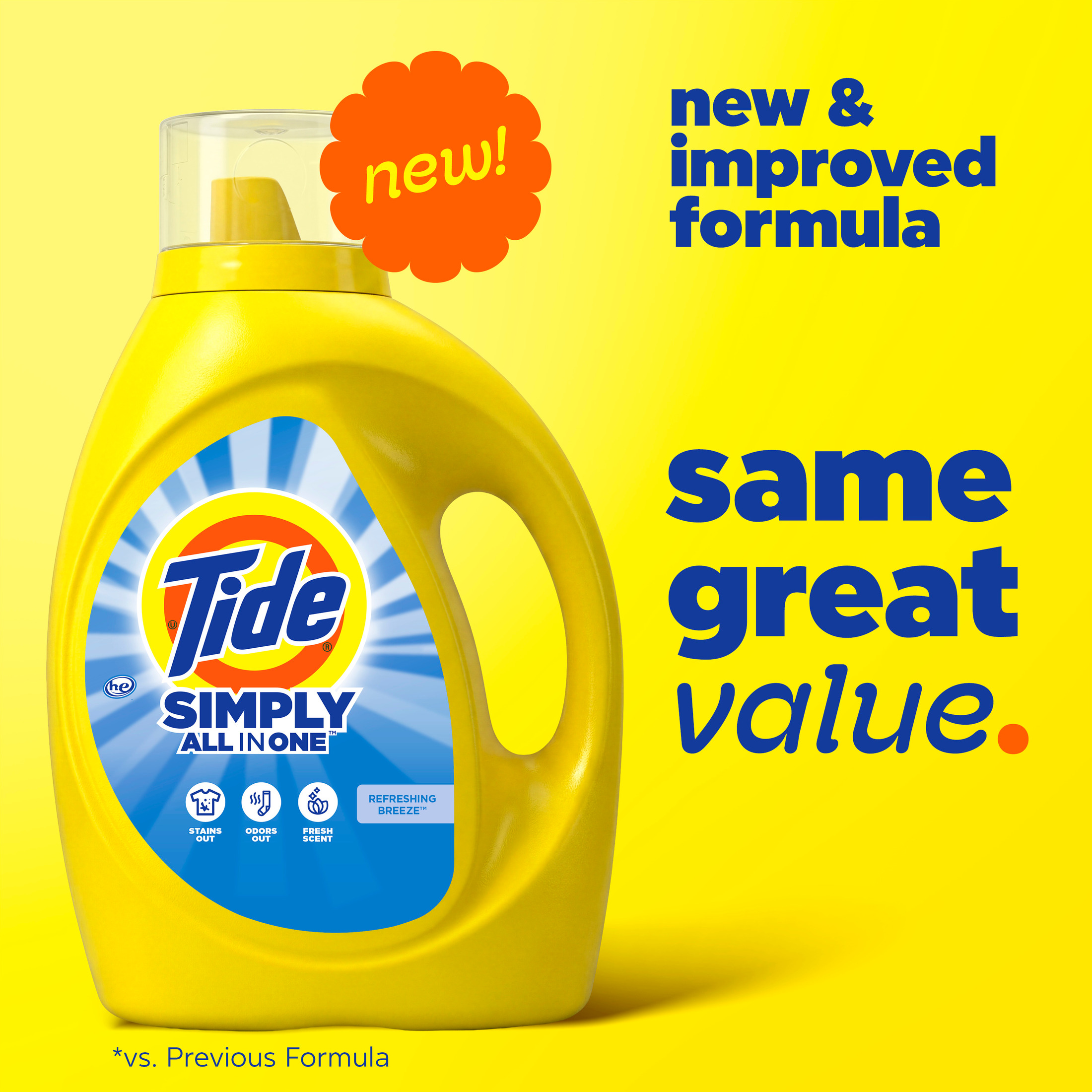 Tide Simply Laundry Detergent Oxi Boost + Stain Release photo 3