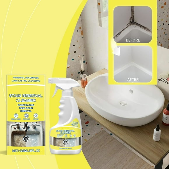 Limpiadores domésticos Detergente Sarro Azulejos del hogar Grietas Sellos del refrigerador Pared sucia Fregaderos Alrededor de las esquinas del inodoro Quitamanchas 120 ml