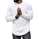 thumbnail image 4 of pstuiky manga larga de hombre, Camiseta informal de cuello redondo de punto para hombre, camiseta deportiva informal falsa, camiseta de cuello redondo de manga larga tops de invierno para hombre xxl, 4 of 8