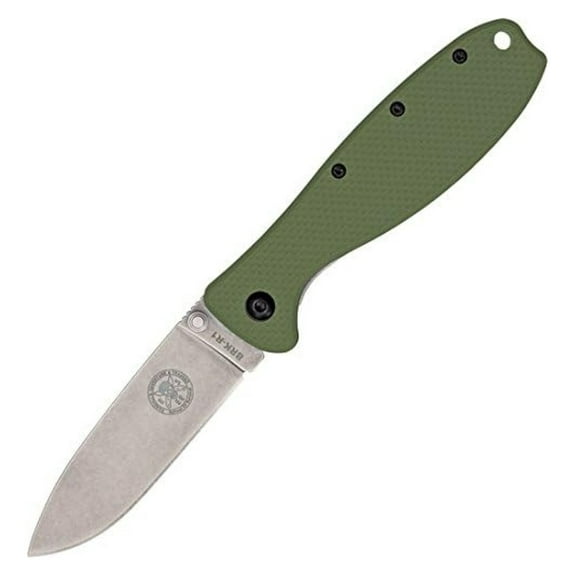 BRK Zancudo Framelock Knife - Green D2 Steel Blade, Reliable EDC Folding Pocket Knife for Outdoor, Camping, Daily Carry - BRKR2OD