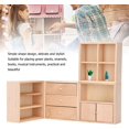 thumbnail image 4 of 1 12 Miniature Dollhouse Wooden Cabinet Set Mini Furniture 4 Piece Decoration Accessories For Diorama Room Box Display Wood Color, 4 of 8