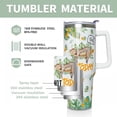 thumbnail image 4 of Sunflower Gifts Cup for Women Girls, 40oz Tumbler with Handle and Straw Lid, Stainless Steel Double Walled Insulated Mug Water Bottle, Sun Flowers Floral Lover Birthday Gift Idea, 4 of 6